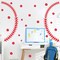 Vinyl Baseball Wall Decals Big Baseball Stitches Stickers Peel and Stick Ceiling Decals Baseball Lace Wall Stickers Large Sport Ball Wall Stickers for Teens Boy Girl Bedroom Playroom Decor